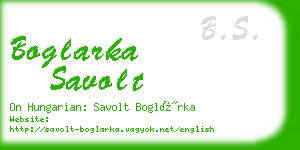 boglarka savolt business card